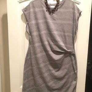 Time and Tru gray dress w/side ruching